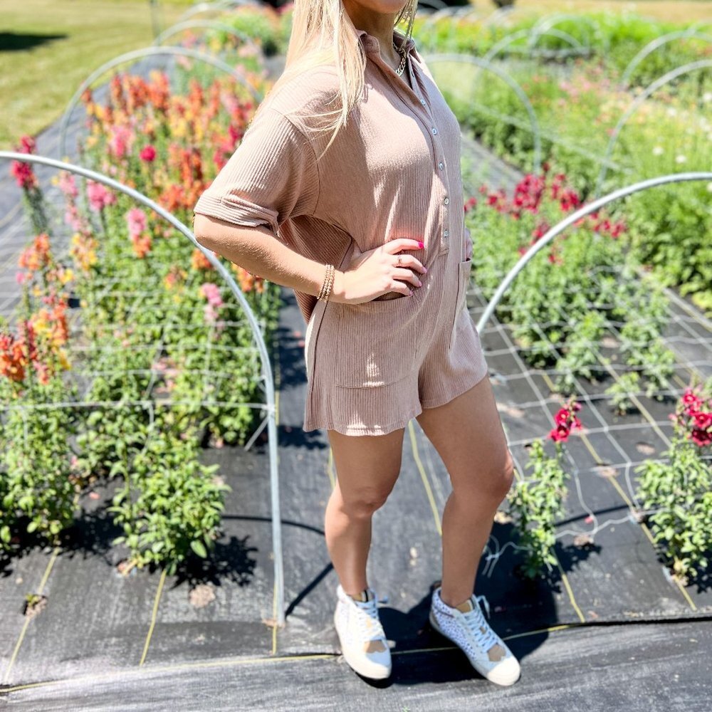 Ronnie Ribbed Romper - Picture 4 of 6